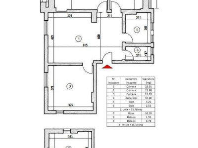 3 Camere  Bloc Reabilitat Bulevardul Ion Mihalache